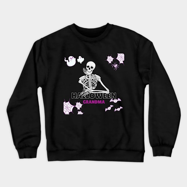 Halloween grandma Crewneck Sweatshirt by Olivka Maestro